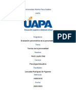 Tarea 1 de Evaluacion Psicometrica de La Personalidad