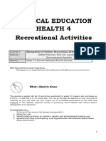 HOPE 4 Module 7 Management of Outdoor Recreational Activities.