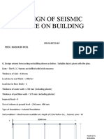 Design of Seismic Force On Building