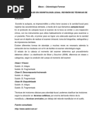 Autopsias Bucales en Odontología Legal