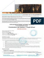 Avis de Recrutement Interne Et Externe - Conducteur de Camion 274 Republication