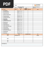 Handover List Excel