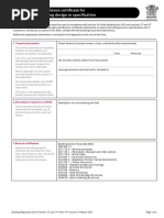 Form 15: Compliance Certificate For Building Design or Specification