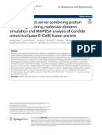 Atomevo: A Web Server Combining Protein Modelling, Docking, Molecular Dynamic Simulation and MMPBSA Analysis of Candida