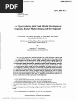 Hypervelocity Anti-Tank Missile Development Ibrogram Rocket Motor Design and Development