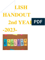 CUADERNILLO de INGLES IPET 2°año 2023