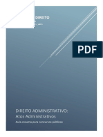 Direito Administrativo - Atos Administrativos