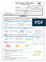 Hoja de Trabajo de Matemática: Cuadriláteros