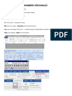Oraciones Con Pronombres Personales