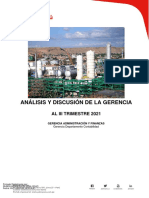 Analisis y Discusion Gerencial Al 30 Setiembre 2021