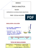 Sesión EXPRESIÓN DE LOS RESULTADOS ANALÍTICOS