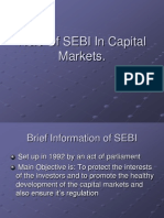 Role of SEBI in Capital Markets