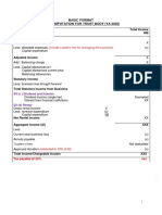 Ya2022 - Format Tax Computation Trust Body