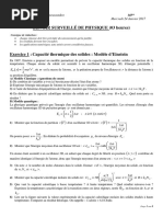 Devoir de Meca Quantique Et Phys Statistique MPEtoile - 2017-2018