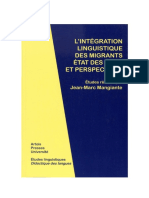 Mangiante - Integration Linguistique Des Migrants