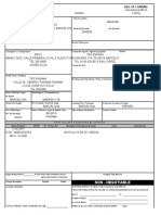 Bill of Lading en Blanco Prueba