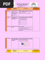 1° Plan de Trabajo Semana 34 Editable Word