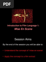 Mise en Scene: Introduction To Film Language 1