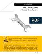 Dobinsons MRA Adjustable Remote Reservoir Shock Absorbers Fitting Guide