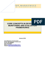 4-9 Core Concepts in Developing M&E - 2013