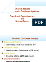 CAS CS 460/660 Introduction To Database Systems Functional Dependencies and Normal Forms