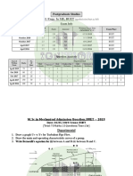 MSC Mechanical BUET-All Questions