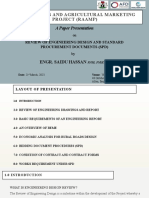 Review of Engineering Design and Standard Procurement Documents (SPD)