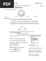 JCSF - Mathematics - Trigonometry & Solid Mensuration With Solutions