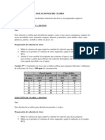 Preparación de Soluciones de Cloro