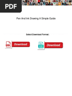 Pen and Ink Drawing A Simple Guide