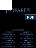 Jeopardy Game Games Picture Description Exercises Reading Compre 11585