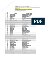 List of Candidate For Interview 09-11-2020