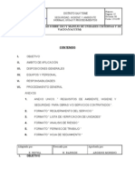 Norma y Procedimiento Vaccum