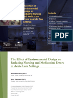 Effect of Environmental Design On Reducing Nursing and Medication Errors in Ac Settings