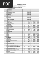 Presupuesto Oficial Formato Excel Hogar de Ancianos