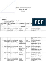 Math Scheme Form 1