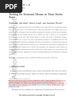 Seasonality Time-Series