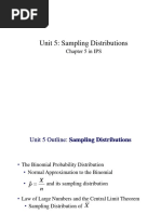 Unit 05 - Sampling Distributions With Solutions - 1 Per Page