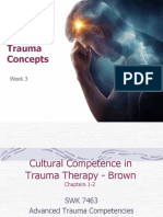 Advanced Trauma Concepts: Cultural Competence in Trauma Therapy