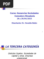 Ganancias Sociedades. Comodoro. 28 y 29-04-2023