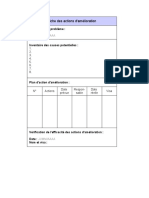 Fiche Suivi Actions Amelioration