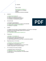 Physiology Calcium Metabolism MCQ Answers