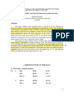 The Nature of The Verb Base in Moroccan