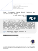 Endeg Tekalegn 2016 Energy Consumption, Carbon Dioxide Emissions and Economic Growth in Ethiopia