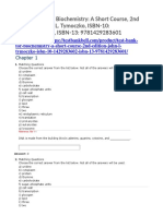 Test Bank For Biochemistry A Short Course 2nd Edition John L Tymoczko Isbn 10 1429283602 Isbn 13 9781429283601