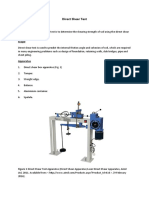 Direct Shear Test Report