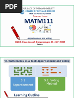 Matm Apportionment and Voting