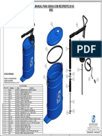 Bomba Manual para Graxa Com Recipiente 20 KG