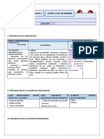 Sesion de Aprendizaje 1 - Lunes 12 de Setiembre