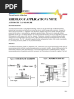 Rheology Applications Note: Automatic Gap Closure